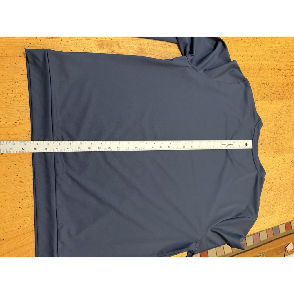 Rhone Mens Essentials Performance Long Sleeve Crew Neck Large Blue Stretch - Picture 8 of 9